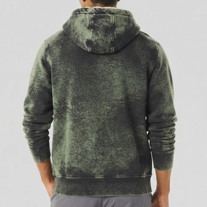 Sudadera con Capucha de Alta Calidad, Estilo Vintage, Corte Holgado, Efecto Desgastado por el Sol, Manga Larga, para Hombre - Product Image 2