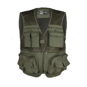 Gilet de photographe pour homme, été, chasse, pêche, extérieur, multi-poches, maille respirante, gilet de chasse en terrain accidenté - Product Image 1