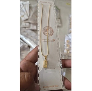 Collar con Colgante de Barra de Oro de Primera Calidad, Antideslustre, Joyería Elegante para Mujer, Uso Diario, Regalo para Fiestas, en Venta - Product Image 3