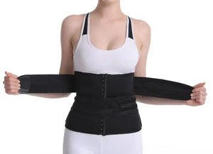 Ceinture amincissante noire pour femme, maintien ferme, respirante, avec fermeture à agrafes pour usage quotidien - Product Image 3