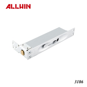 Loquet manuel en laiton finition chrome satiné, homologué UL 3 heures résistance au feu, 170x25mm, pour portes en bois (OEM/ODM) - Product Image 5