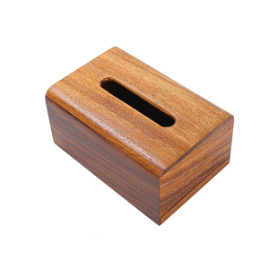 Porte-mouchoirs en bois massif, artisanat unique en bois, pour hôtel/maison/restaurant/café/cantine, à prix avantageux - Product Image 5