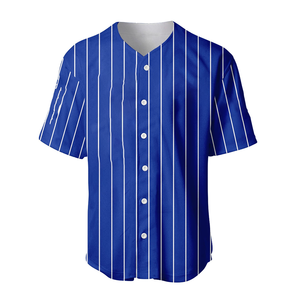 Wholesale Custom ZPB Unisex Baseball Jersey Blue Plain <b>Shirt</b> Men Sublimation Button Up Cheap Baseball For Sorority & Fraternity - Product Image 1