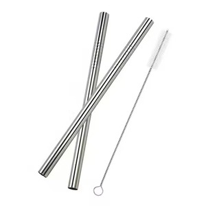 Rose Gold Metal <b>Drinking</b> <b>Straws</b> Reusable 6-Pack Minimalist Bar Accessories <b>for</b> Cocktails Smoothies and Juice - Product Image 2