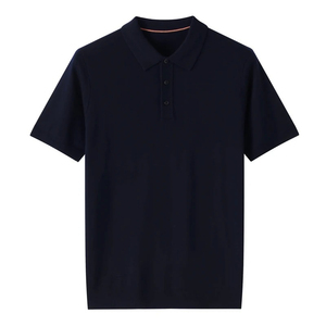 Polo pour homme 100 % coton de haute qualité, T-shirt à manches courtes avec col fin, style décontracté chic printemps/été, coupe oversize - Product Image 2