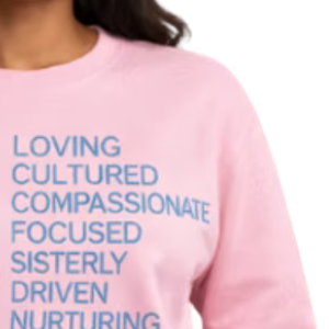 เสื้อสเวตเชิ้ตคอกลมสีชมพูสำหรับผู้หญิง ลาย MOM Love แขนยาว สวมใส่สบายทุกวัน เสื้อผ้าแฟชั่นทันสมัย - Product Image 3