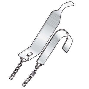 Retractor de tejido atraumático Parker, pinza Lowman manual, cadena de acero inoxidable, juego de instrumentos reutilizables de 850 mm de longitud - Product Image 5