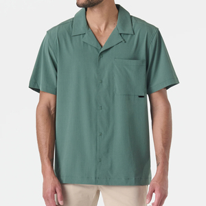 T-shirt à manches courtes pour homme, col rond, coupe classique, couleur unie, jersey de coton, vêtements décontractés - Product Image 3
