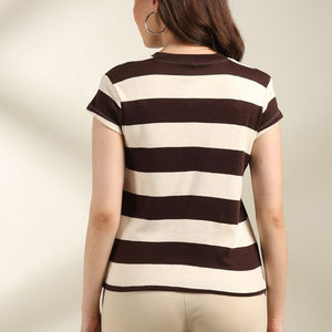 Camisetas Casuales de Cuello Redondo para Mujer, Hechas de Algodón Teñido en Color Sólido, Camisetas de Verano de Alta Calidad, Último Estilo - Product Image 6