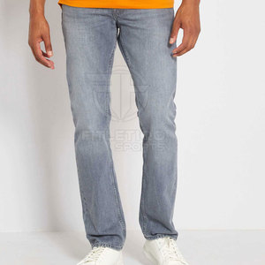 Pantalones Vaqueros de Primavera para Hombre, Hechos a Medida, Transpirables, Ecológicos, con Botones, Lisos, Teñidos, 100% Algodón, Lavado Claro, Más Vendidos - Product Image 4