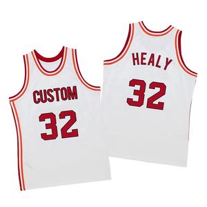 Maillot de basket pour adultes, grande taille, uniforme de basket coloré, haut personnalisé par sublimation, manches courtes - Product Image 5