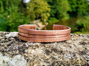 Copper Alloy Cuff Bracelets Antique Copper Plated Vintage Style Unisex Jewelry custom healing therapy <b>men</b> and women - Product Image 3