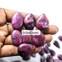 Rubis zoïsite en cabochon en vrac, prix de gros, forme et taille, pierres semi-précieuses de guérison, rubis zoïsite en cabochon en vrac, pierres précieuses