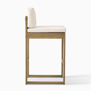 Elegant High Back <b>Bar</b> Chair for Restaurant Furniture <b>Set</b> with Upholstered Seat for Modern Dining Furniture - Product Image 3