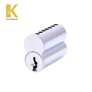 Cerradura de Cilindro con Múltiples Opciones de Ranura para Llave, Latón Cromado Satinado, 7 Pines, Ranura Tipo J SFIC para Seguridad en Edificios Comerciales - Product Image 1