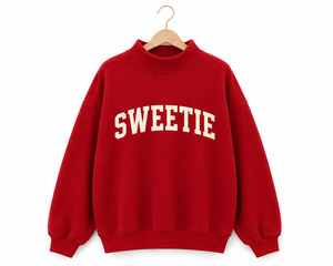 Women's <b>Mock</b> <b>Neck</b> Sweatshirt High Quality Cotton Fleece Custom Team Wear OEM Factory Production - Product Image 2