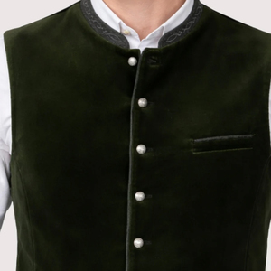 Chaleco Trachten al por Mayor OEM ODM con Diseño de Logotipo Personalizado y Tela de Alta Calidad Hecha en Pakistán - Product Image 6