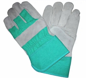 Guantes de Trabajo de Cuero Vacuno y Algodón, Guantes de Seguridad Industriales de Cuero para Trabajo Pesado, Guantes de Protección para Manos de Cuero - Product Image 2