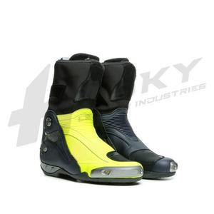 Botas de motorista de cuero transpirable para hombre, zapatos de carreras de motos impermeables para deportes de verano - Product Image 1