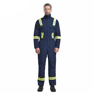 Hi VIS Coverall มองเห็นได้ชัดเจนทนทาน Workwear Hi Coverall สะท้อนแสงระบายอากาศชุดความปลอดภัย Hi VIS Coverall - Product Image 6