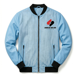 High Quality Men Bomber <b>Jacket</b> PU Leather <b>Red</b> Custom Logo Zip Up Casual Fashion <b>Jacket</b> - Product Image 1