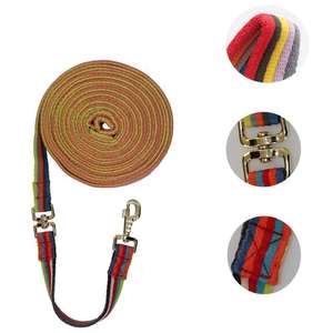 Equestrian Horse Training Rope Multicolor 36ft <b>Long</b> Soft Cotton Web Lunge Line - Product Image 2