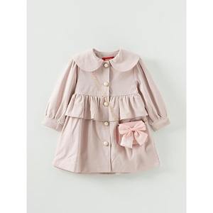 OZKIZ Blazer coreano con lazo para niñas de 2 a 7 años, moda infantil de primavera/otoño, venta al por mayor - Product Image 1