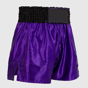 Shorts de boxe Pink Flame Trim pour hommes, vêtements d'arts martiaux, coupe ajustée, extensible, respirant, polyester 160g, taille adulte, vente en gros, OEM personnalisé - Product Image 2