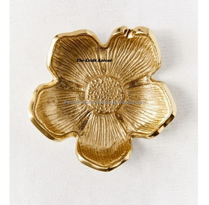 Tazón de Metal para servir al por mayor, tazón y vajilla decorativos de aluminio dorado personalizados, tazón de aluminio decorativo de lujo para el hogar y la cocina - Product Image 1