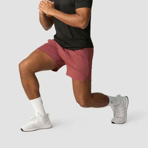 Men's High Quality 100% Cotton Canvas <b>Athletic</b> Shorts Custom Logo Front Quick Dry Mid Waist Drawstring Closure Private Label - Product Image 3