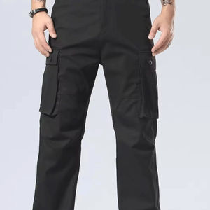 Pantalones Cargo Casuales de Verano para Hombre, Fabricante OEM ODM, Ropa Urbana Elegante de Alta Calidad, 100% Algodón - Product Image 2