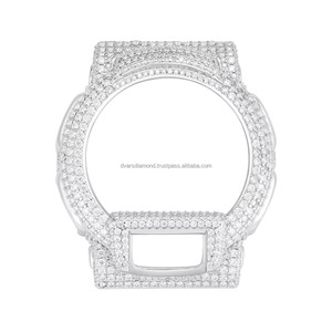 Reloj de Buceo Personalizado de Lujo Dvars Diamond GA37 para Hombre, Caja Plateada, Estilo Urbano Premium, Diamantes Cultivados en Laboratorio, Fecha Automática - Product Image 5