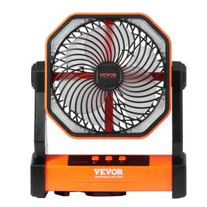 8 pollici lanterna a LED ricaricabile alimentato a batteria ventilatore portatile 4 velocità regolabile personale USB a batteria per la casa in campeggio - Product Image 1