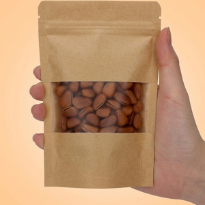 Pochette autoportante en papier kraft haute barrière réutilisable pour emballage alimentaire haut de gamme, taille personnalisée - Product Image 5