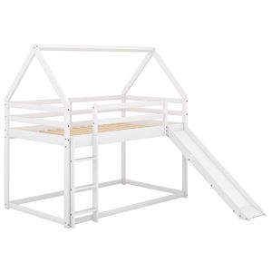 Letto a Castello Bianco per Bambini con Scivolo e Scala, Prodotto per Camere da Letto - Product Image 6