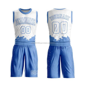 Nouvelle Arrivée Ensembles Maillot et Short de Basketball Personnalisables avec Logo OEM Imprimé Uniformes d'Été Respirants Anti-Bactériens Grandes Tailles - Product Image 1