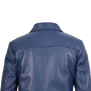 Chaqueta de Cuero Moderna y Elegante, con Bordado Personalizado y Diseño Impreso, para Invierno, Chaquetas de Cuero para Hombre - Product Image 3