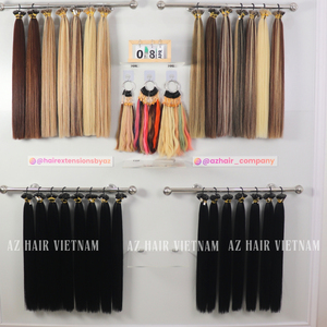 ผมต่อจากผมจริง Remy 100% ต่อผมจริงปลายแบนสองชั้นจัดเรียงตามหนังศีรษะ - Product Image 4