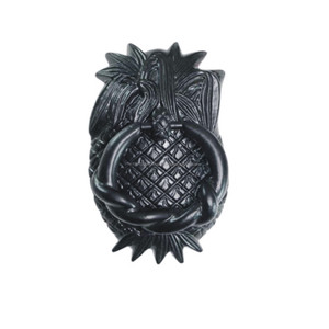 Cerradura de puerta de piña de alta calidad, anillo decorativo giratorio, color negro antiguo - Product Image 1