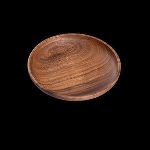 Bol à salade en bois naturel ILAHI, écologique, en bois d'acacia, style vintage, logo personnalisé, pour mariage, ustensiles de cuisine, vaisselle, en stock - Product Image 2