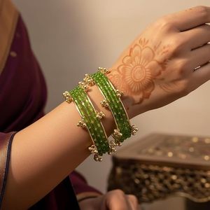 Professional Manufactures Decorative Glass Kashmiri <b>Bangles</b> for Ladies Factory Made Women Velvet Glass <b>Bangles</b> <b>Set</b> Available - Product Image 2