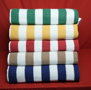 Toalla de playa - 350 GSM - Mezcla de 80% algodón y 20% poliéster - Tamaño grande 100 cm x 180 cm - Product Image 1