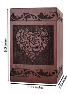 Urnas de Cremación de Madera de Diseño Único y Alta Calidad para Adultos, Urnas Funerarias de Madera, Tamaño Personalizado, Artículos Funerarios - Product Image 2
