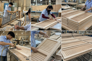 Panel de Ventana de Madera Sólida con Diseño Tradicional en Relieve para Aplicaciones Decorativas en Paredes, Puertas y Ventanas - Product Image 5