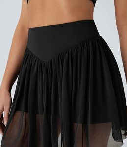 Jupes décontractées pour femmes, nouvelle collection, élégantes, haute performance, prix abordable, 100 % polyester, séchage rapide, anti-plis, mini, coupe trapèze, taille naturelle - Product Image 5
