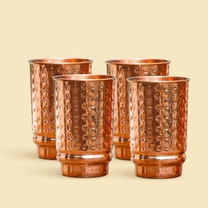 Unique Pure Hammered Copper Tumbler for Ayurvedic Health Benefits Handcrafted Food-Grade Copper Glass For Yoga Gym And Daily - Product Image 4