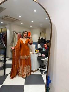 Ensemble Sharara en micro-coton doux et élégant, style indien et pakistanais, pour femme, idéal pour les fêtes, les mariages et les tenues décontractées. - Product Image 6