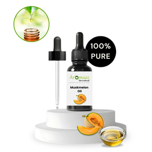 AROMAAZ Muskmelon Carrier Oil Skin Care Hair Growth Bulk 100% Pure Natural <b>Steam</b> Distilled GMP Certified Anti-Ageing - Product Image 2