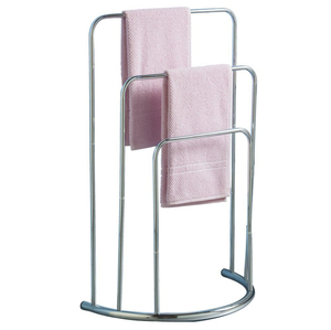 Factory Sale Premium Gold Metal 2 Tier Freestanding Towel Stand Bath Towel <b>Rack</b> Holder For Bathroom & Spa <b>Drying</b> Organizer - Product Image 6