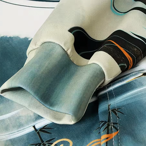 Ventes en gros de sweats à capuche surdimensionnés de haute qualité en polyester 100% respirant, personnalisables par sublimation - Product Image 3